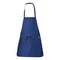 Q-Tees Full-Length Kitchen Apron with Front Pocket, Multiuse Bib Apron